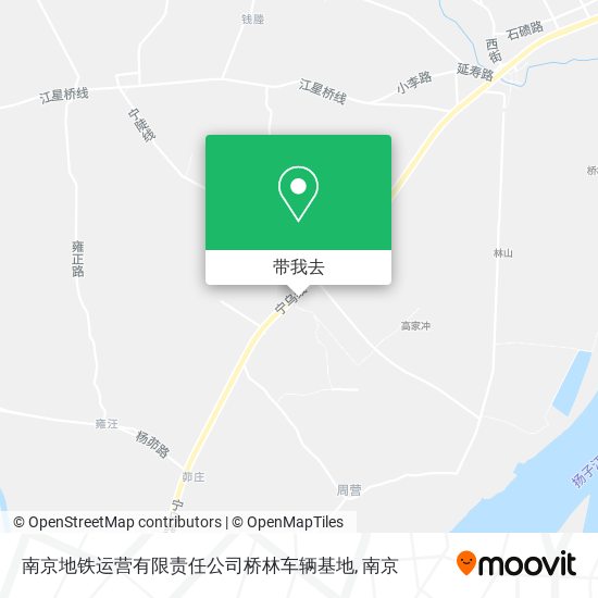 南京地铁运营有限责任公司桥林车辆基地地图
