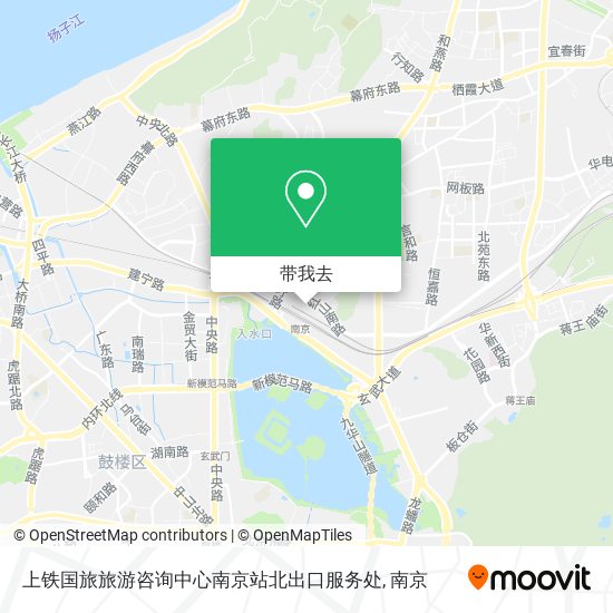 上铁国旅旅游咨询中心南京站北出口服务处地图