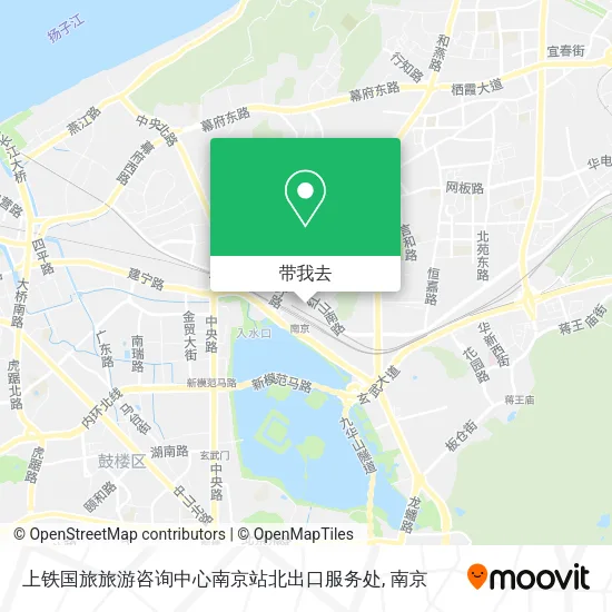 上铁国旅旅游咨询中心南京站北出口服务处地图