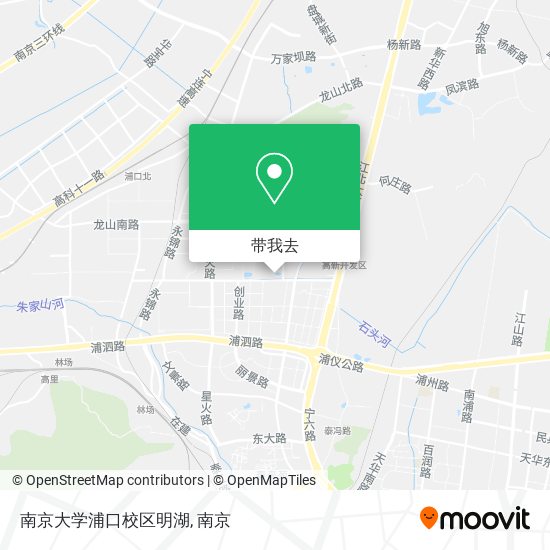 南京大学浦口校区明湖地图