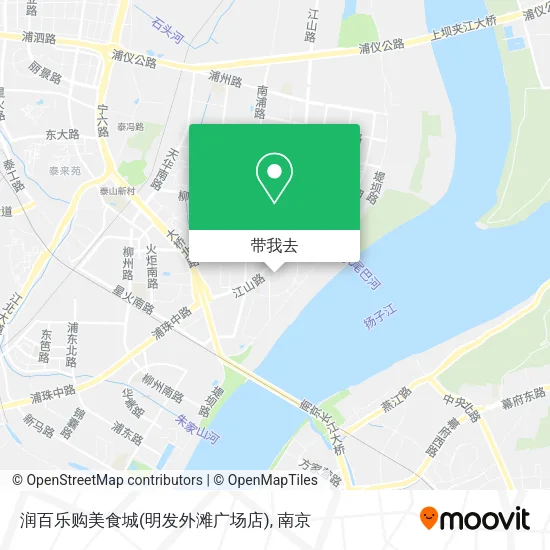 润百乐购美食城(明发外滩广场店)地图