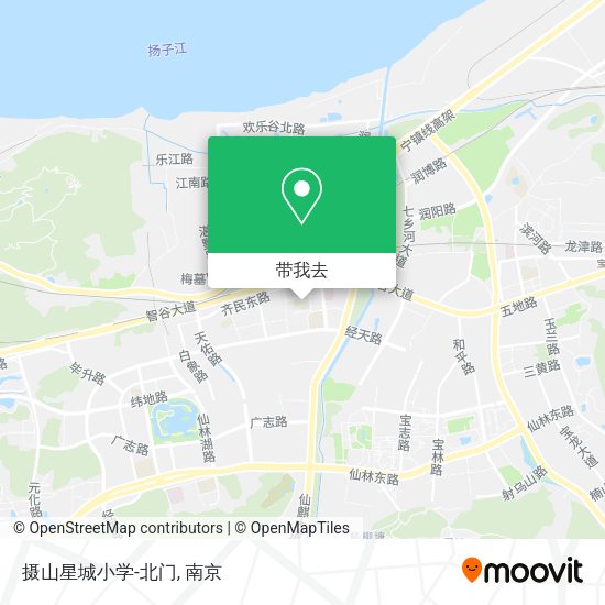 摄山星城小学-北门地图
