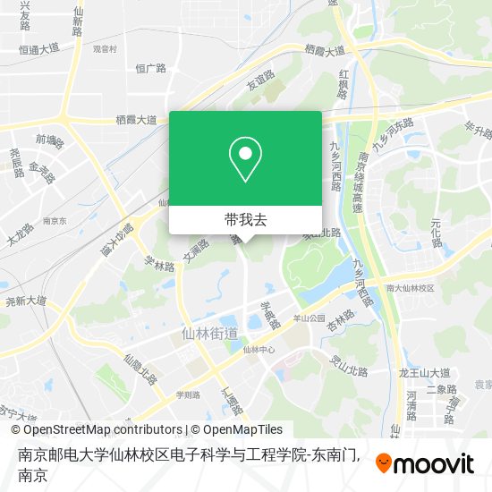 南京邮电大学仙林校区电子科学与工程学院-东南门地图