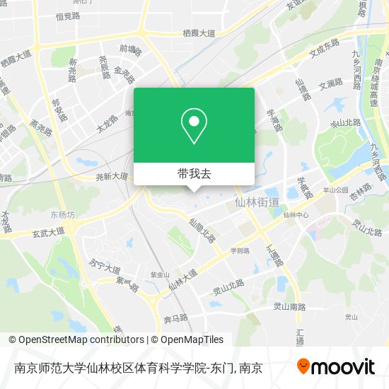 南京师范大学仙林校区体育科学学院-东门地图