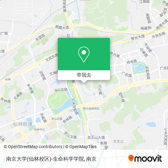 南京大学(仙林校区)-生命科学学院地图