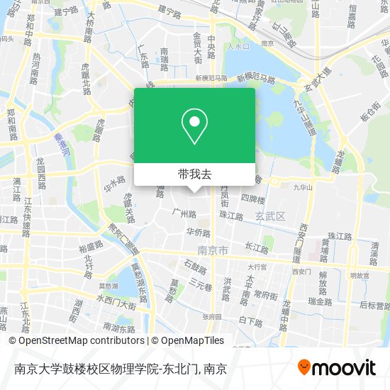 南京大学鼓楼校区物理学院-东北门地图