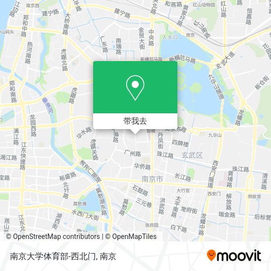 南京大学体育部-西北门地图
