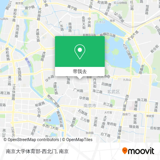 南京大学体育部-西北门地图