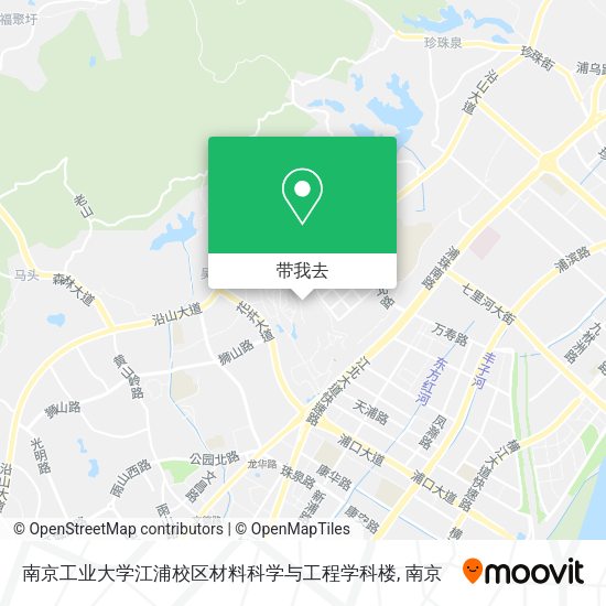 南京工业大学江浦校区材料科学与工程学科楼地图