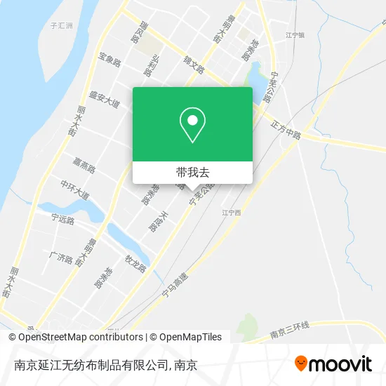 南京延江无纺布制品有限公司地图