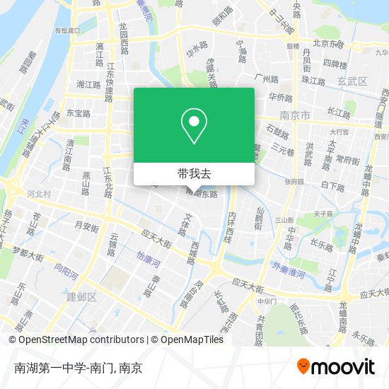 南湖第一中学-南门地图