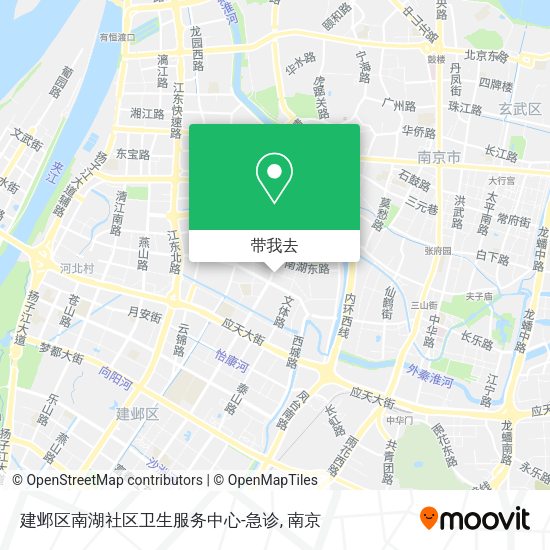 建邺区南湖社区卫生服务中心-急诊地图