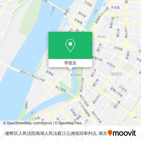建邺区人民法院南湖人民法庭江心洲巡回审判点地图