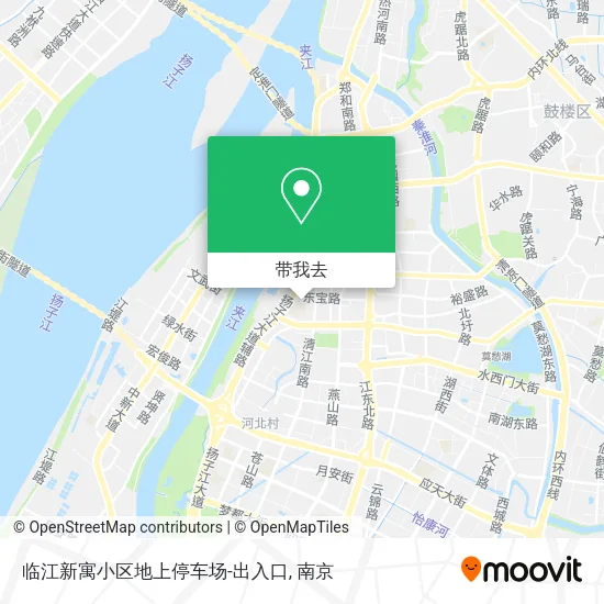 临江新寓小区地上停车场-出入口地图