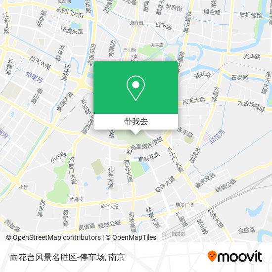 雨花台风景名胜区-停车场地图