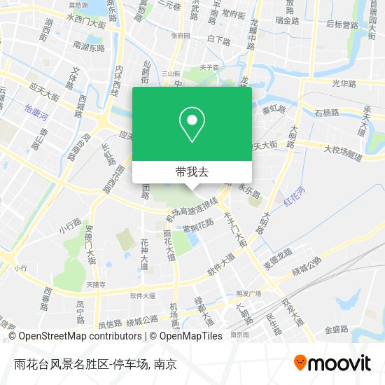 雨花台风景名胜区-停车场地图