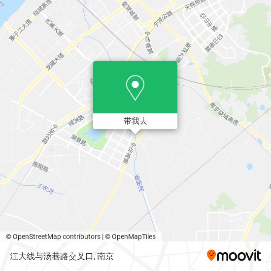 江大线与汤巷路交叉口地图
