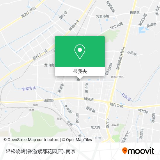 轻松烧烤(香溢紫郡花园店)地图