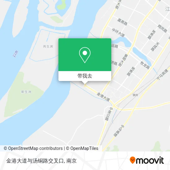 金港大道与汤铜路交叉口地图