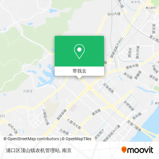 浦口区顶山镇农机管理站地图