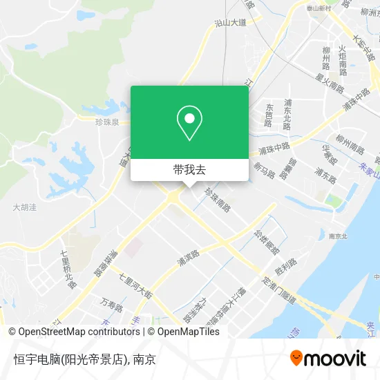 恒宇电脑(阳光帝景店)地图