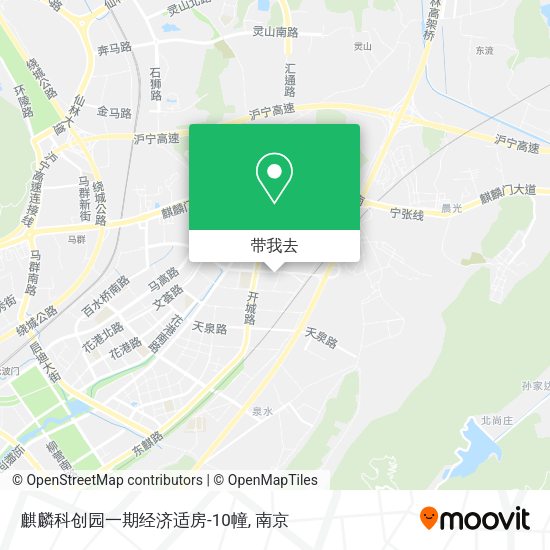 麒麟科创园一期经济适房-10幢地图