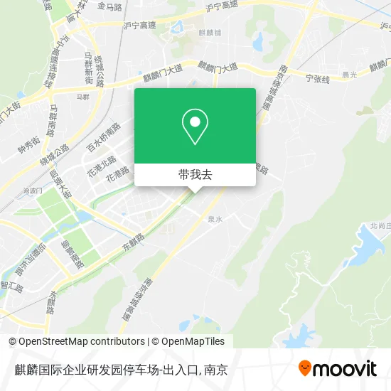 麒麟国际企业研发园停车场-出入口地图