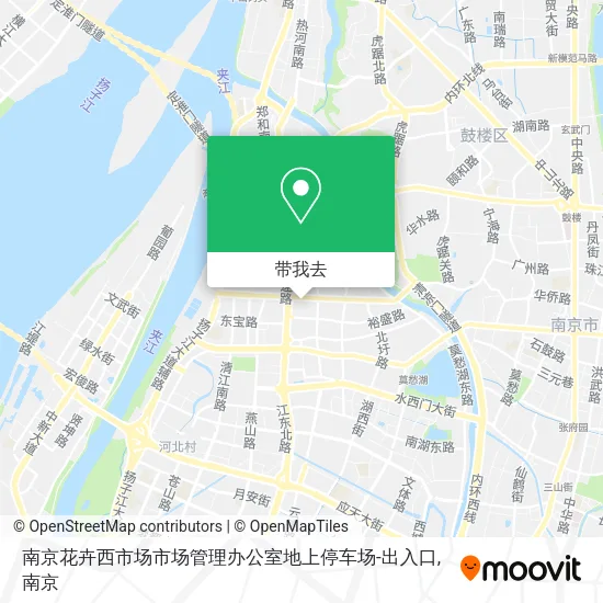 南京花卉西市场市场管理办公室地上停车场-出入口地图