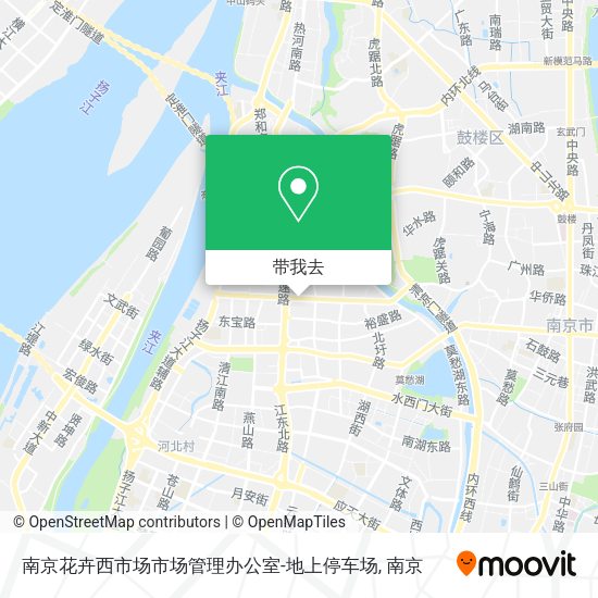 南京花卉西市场市场管理办公室-地上停车场地图