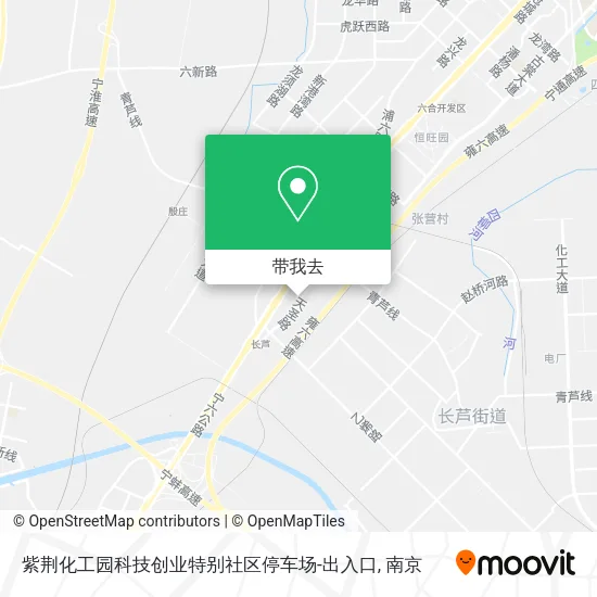 紫荆化工园科技创业特别社区停车场-出入口地图