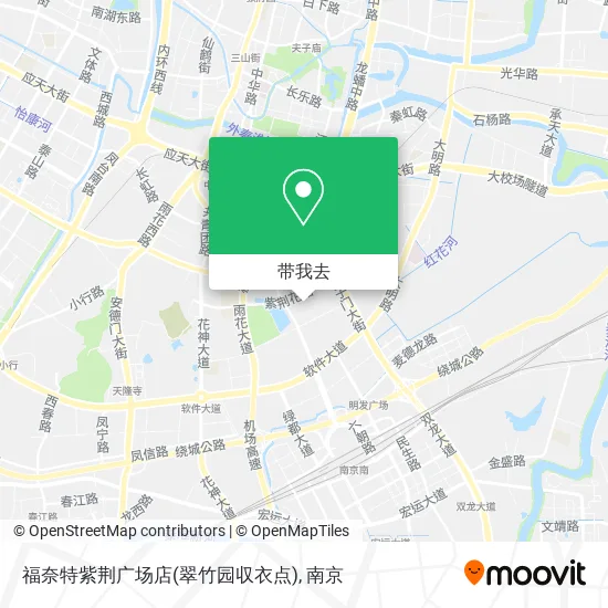福奈特紫荆广场店(翠竹园収衣点)地图