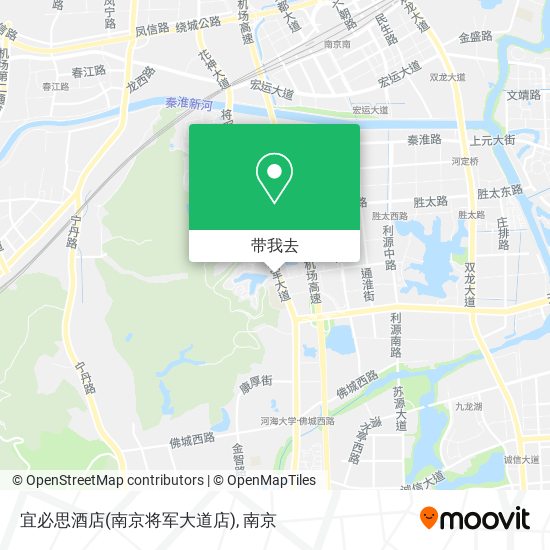 宜必思酒店(南京将军大道店)地图