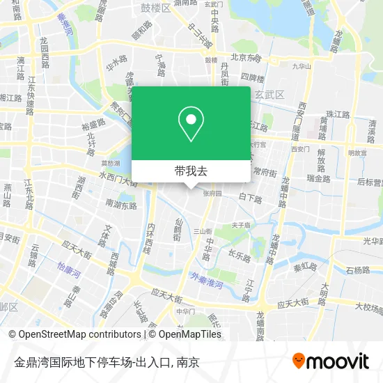 金鼎湾国际地下停车场-出入口地图