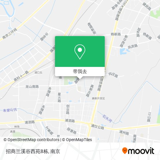招商兰溪谷西苑8栋地图