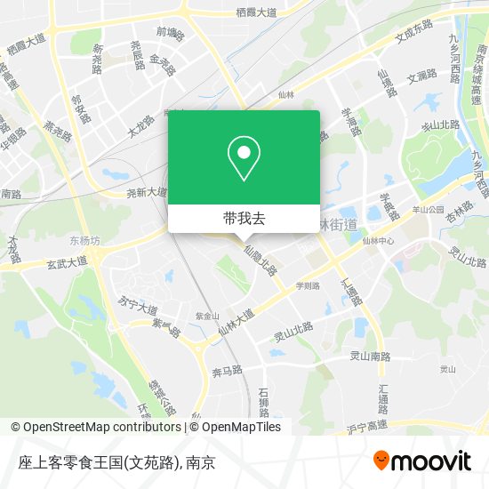 座上客零食王国(文苑路)地图