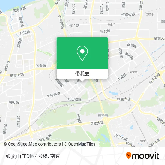 银贡山庄D区4号楼地图