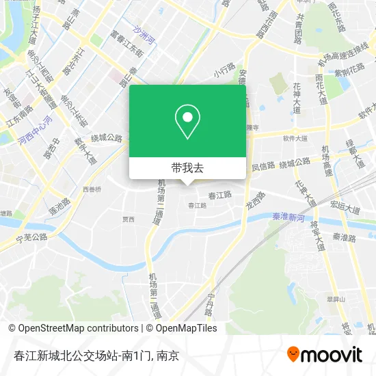 春江新城北公交场站-南1门地图