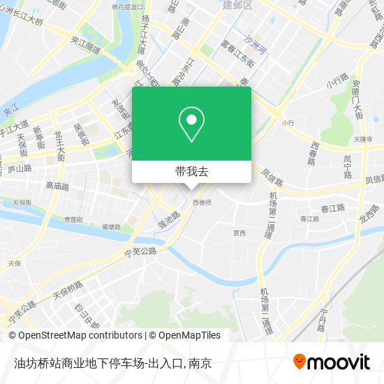 油坊桥站商业地下停车场-出入口地图