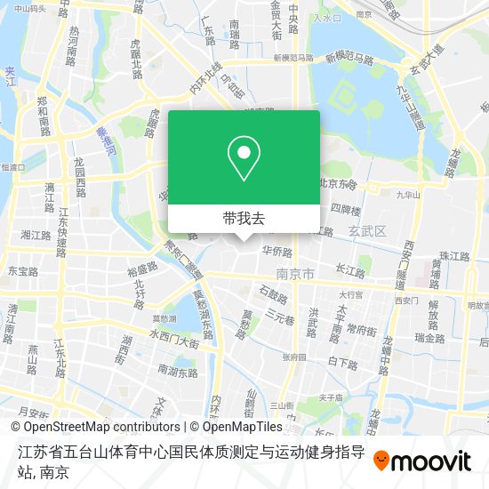 江苏省五台山体育中心国民体质测定与运动健身指导站地图