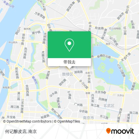 何记酿皮店地图