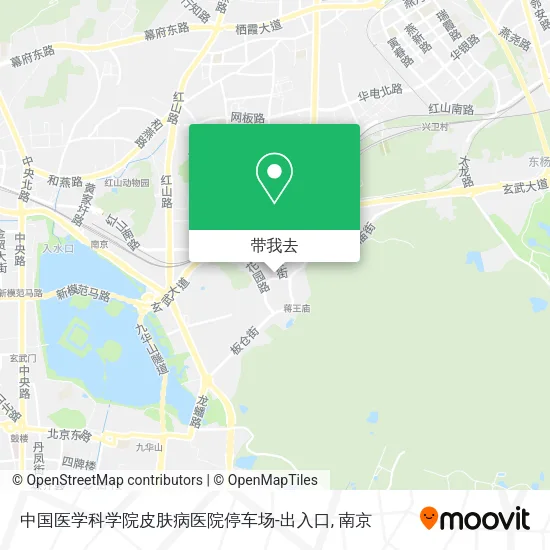中国医学科学院皮肤病医院停车场-出入口地图