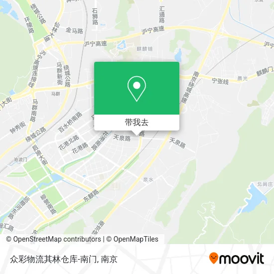 众彩物流其林仓库-南门地图