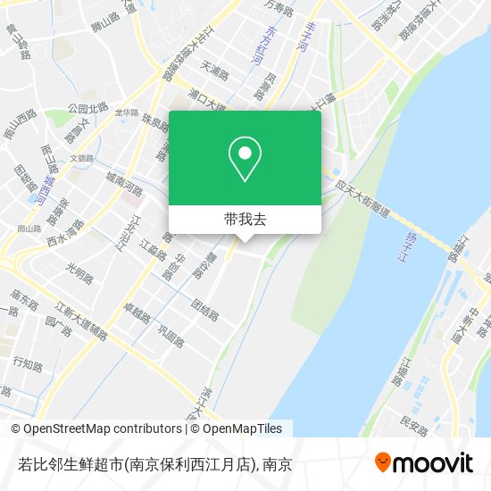若比邻生鲜超市(南京保利西江月店)地图