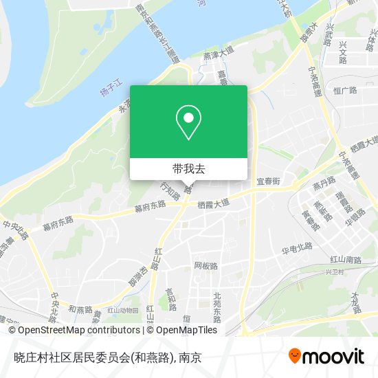 晓庄村社区居民委员会(和燕路)地图