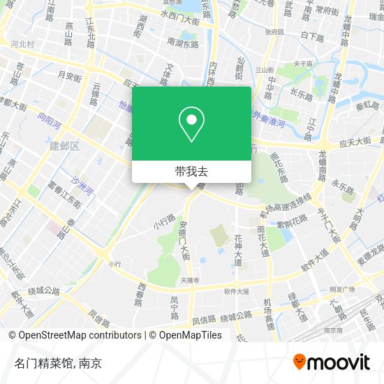 名门精菜馆地图