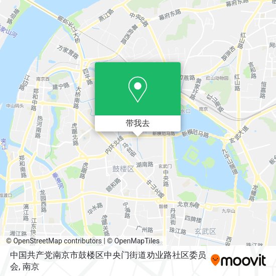 中国共产党南京市鼓楼区中央门街道劝业路社区委员会地图