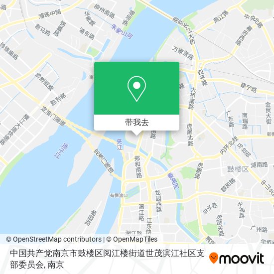 中国共产党南京市鼓楼区阅江楼街道世茂滨江社区支部委员会地图