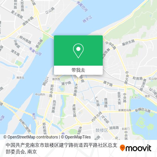 中国共产党南京市鼓楼区建宁路街道四平路社区总支部委员会地图