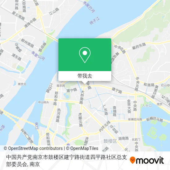 中国共产党南京市鼓楼区建宁路街道四平路社区总支部委员会地图