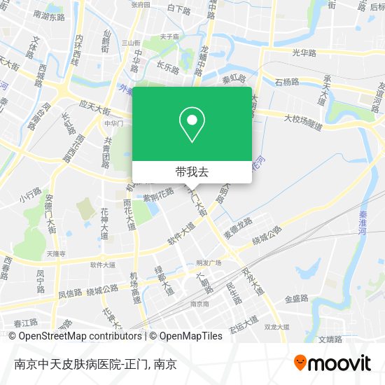 南京中天皮肤病医院-正门地图